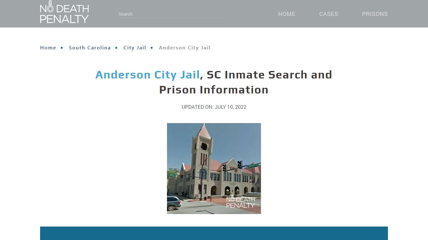 Anderson SC City Jail Arrest